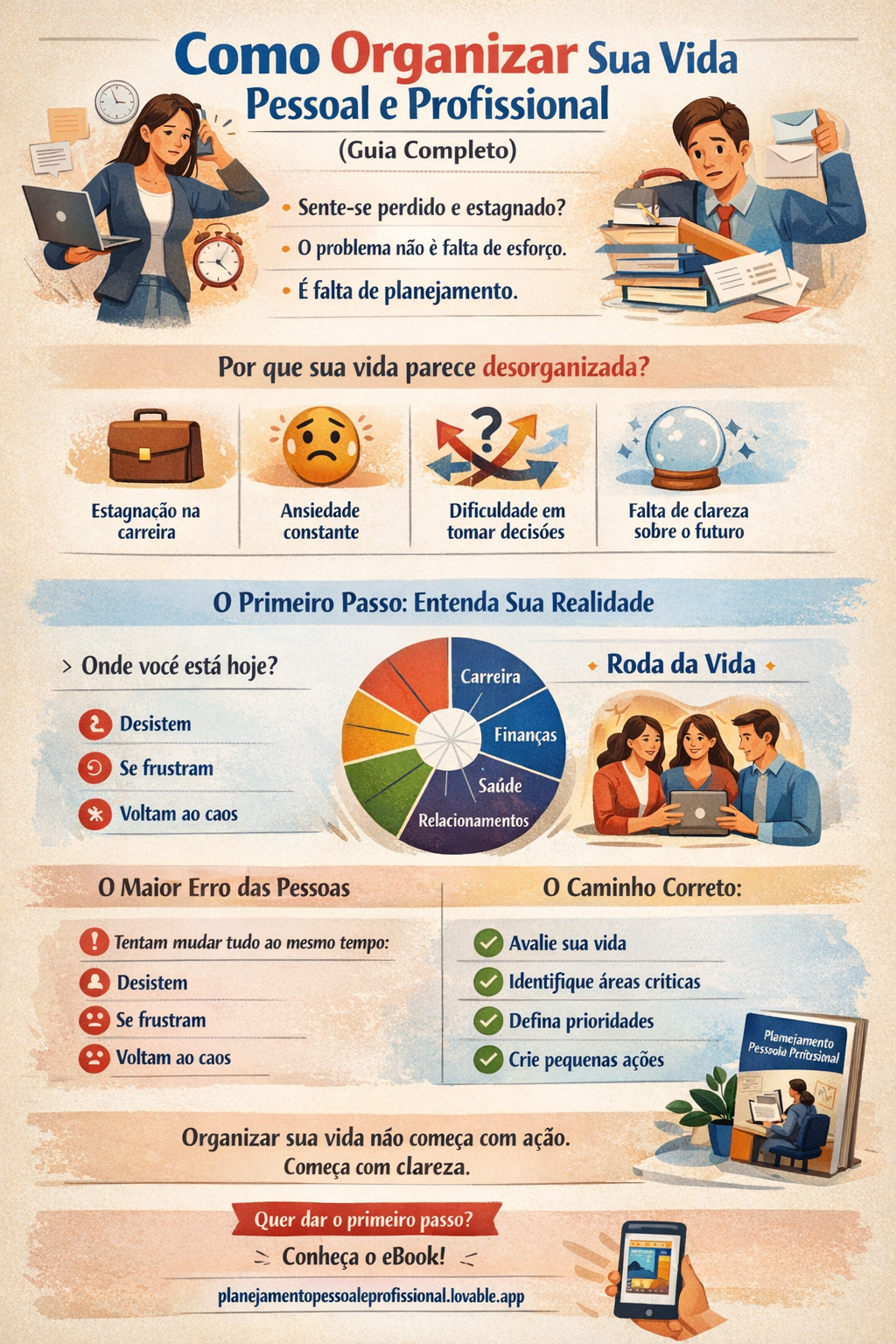 Como organizar sua vida pessoal e profissional